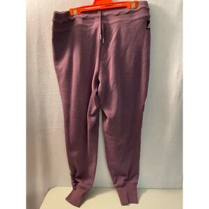Reebok plum purple‎ pocket sweatpants drawstring cuffed bottom legs